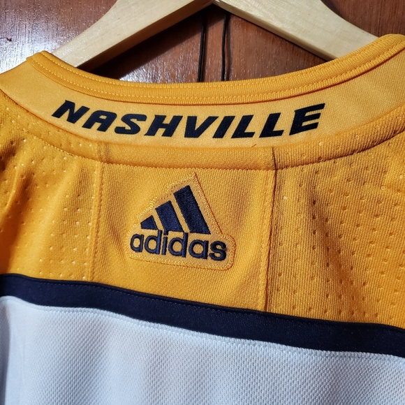 Nashville Predators Adidas Authentic Road Jersey - Picture 7 of 11